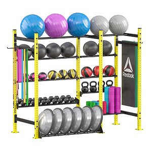 3D model weight rack