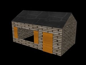 simple house 3d model