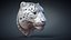 Snow Leopard Mask Sculpture