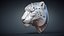 Snow Leopard Mask Sculpture