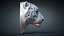 Snow Leopard Mask Sculpture