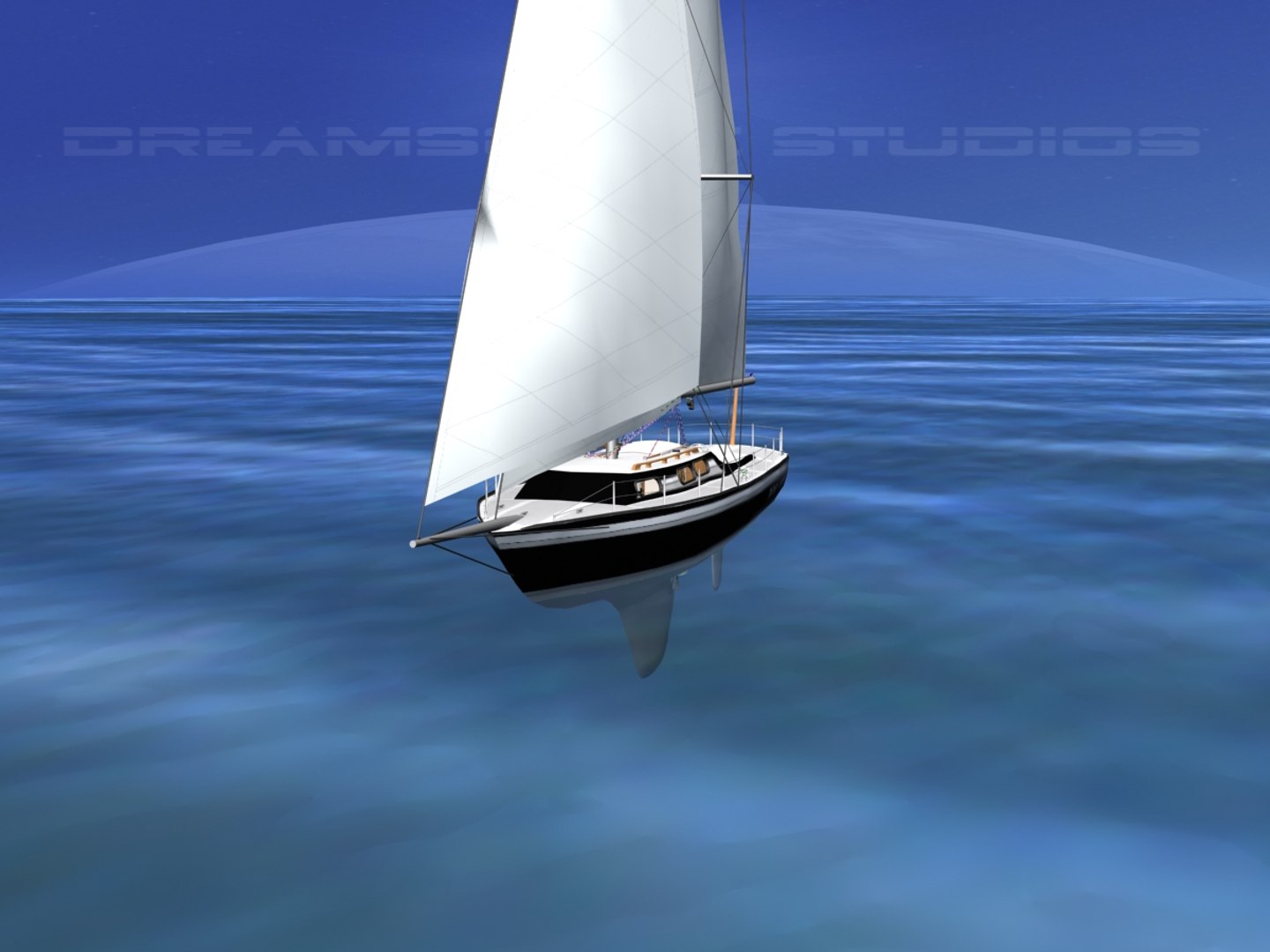 Cutter Rigged Sailing Sailboats 3D Model - TurboSquid 1307091