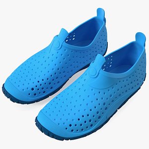 3D Aqua Socks Water Shoes Blue