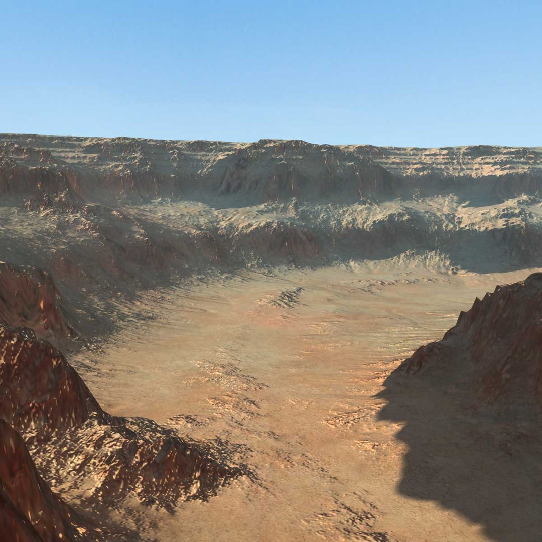 3d Model Canyon Landscape Terrain