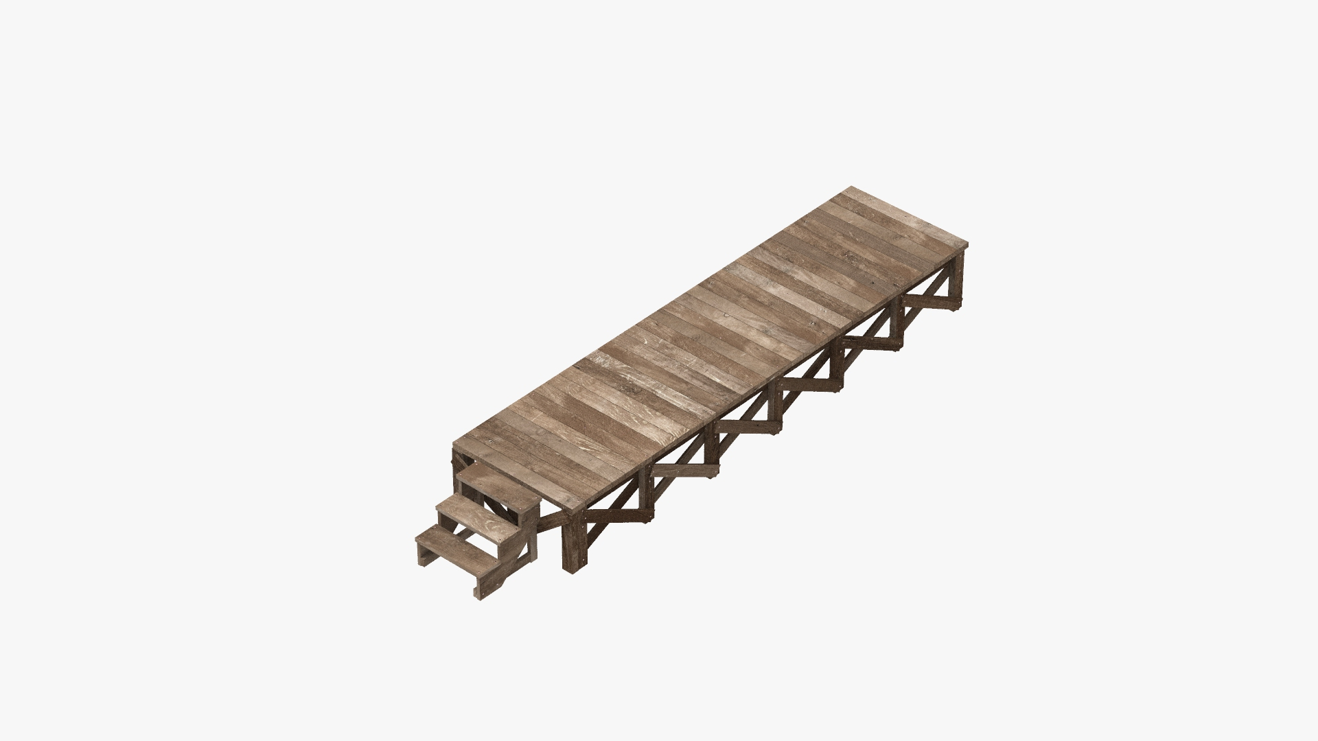 Wooden Platform V2 Model - TurboSquid 1895403