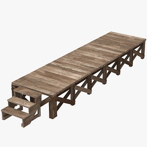 Wooden Platform V2 model