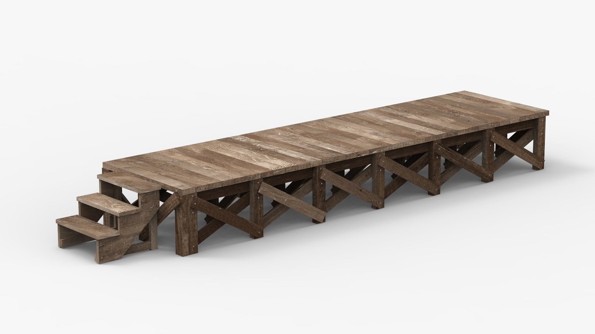Wooden Platform V2 Model - TurboSquid 1895403