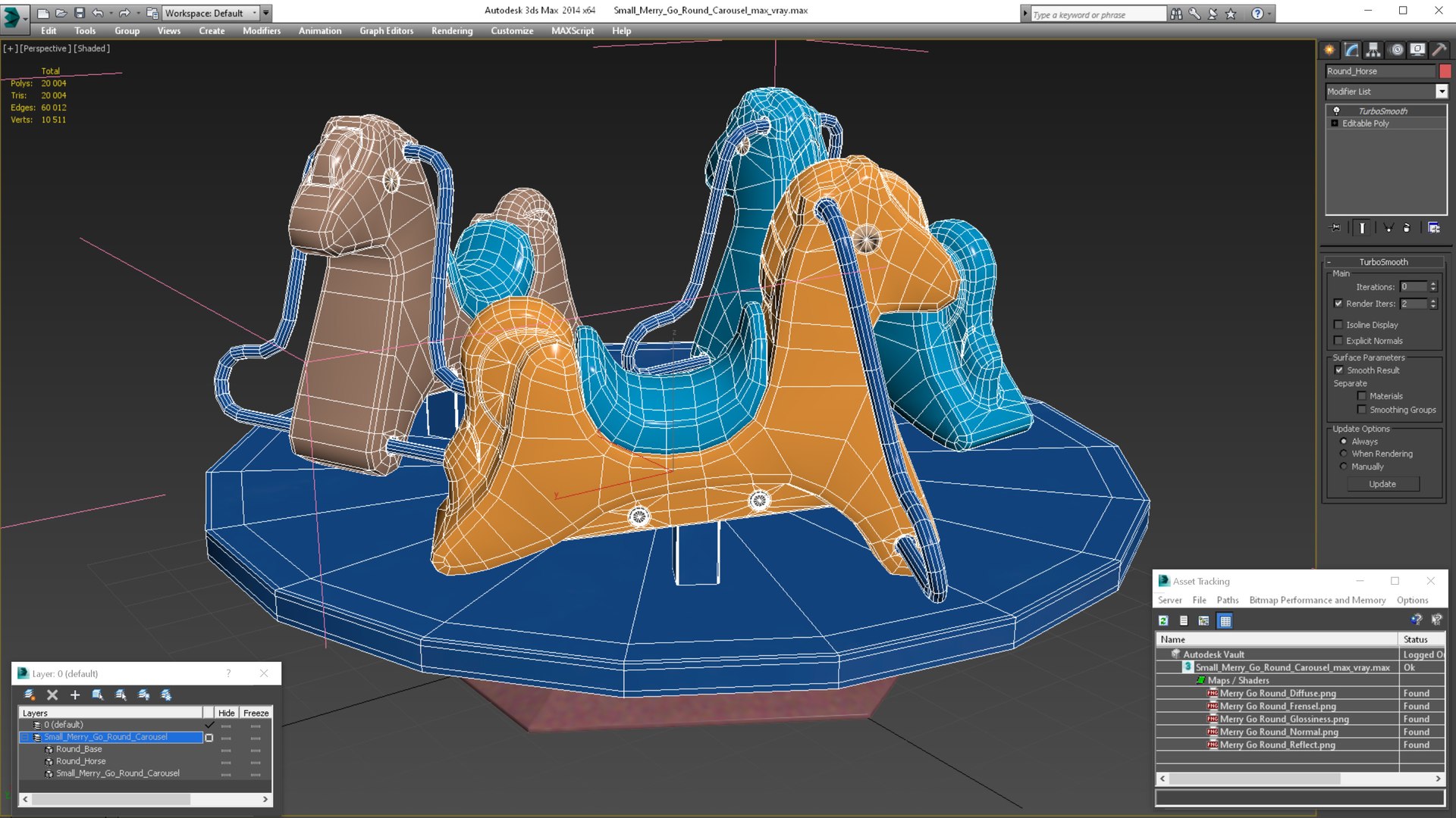 3D Small Merry Go Round Carousel - TurboSquid 1754818