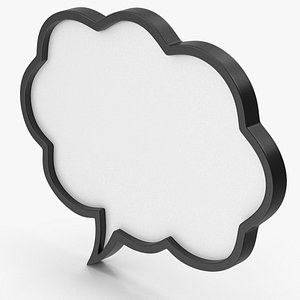 Speech Bubble Symbol 3D