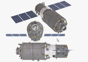cargo spacecraft tianzhou-1 3D model