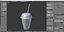 3D juice cup model