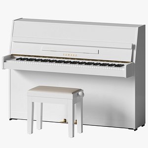 Yamaha JU109 PE white piano