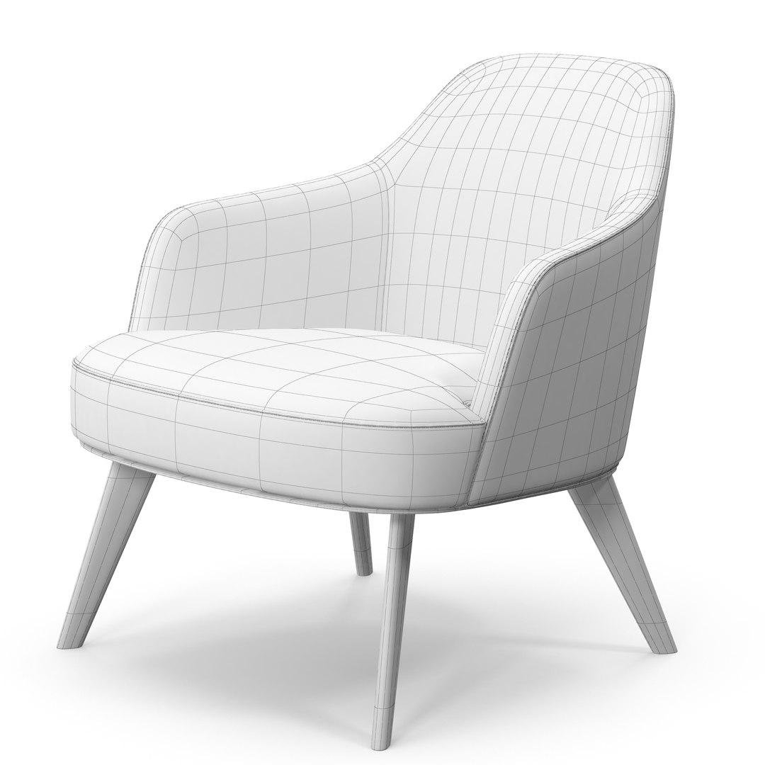 Poliform Jane Armchair Metal 3D Model - TurboSquid 1203837