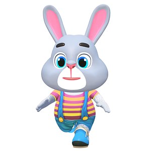 Rabbit Bunny Hare Animated Rigged