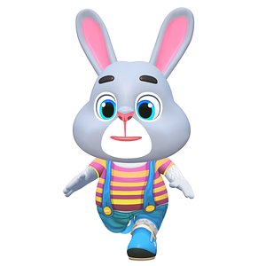 Rabbit Bunny Hare Animated Rigged