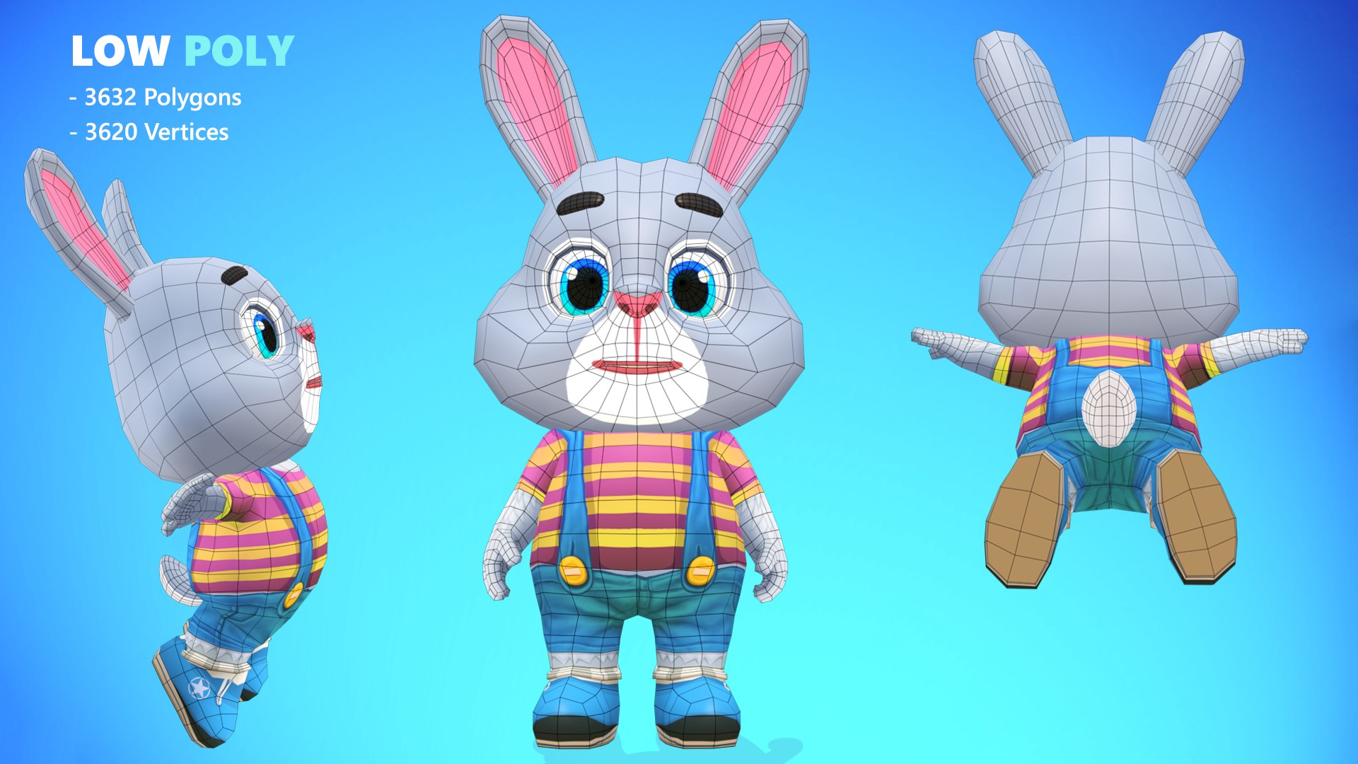 3D rabbit bunny animations rigged - TurboSquid 1629721