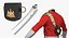 Queens Royal Soldier Lifeguards Cavalleria equipaggiata per Cinema 4D