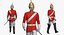 Queens Royal Soldier Lifeguards Cavalleria equipaggiata per Cinema 4D