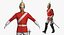 Queens Royal Soldier Lifeguards Cavalleria equipaggiata per Cinema 4D