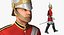 Queens Royal Soldier Lifeguards Cavalleria equipaggiata per Cinema 4D