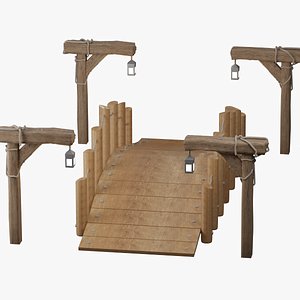 Foggy Bridge 3D model