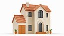 Cartoonish House Low Poly 3D Model 04