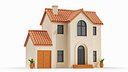Cartoonish House Low Poly 3D Model 04