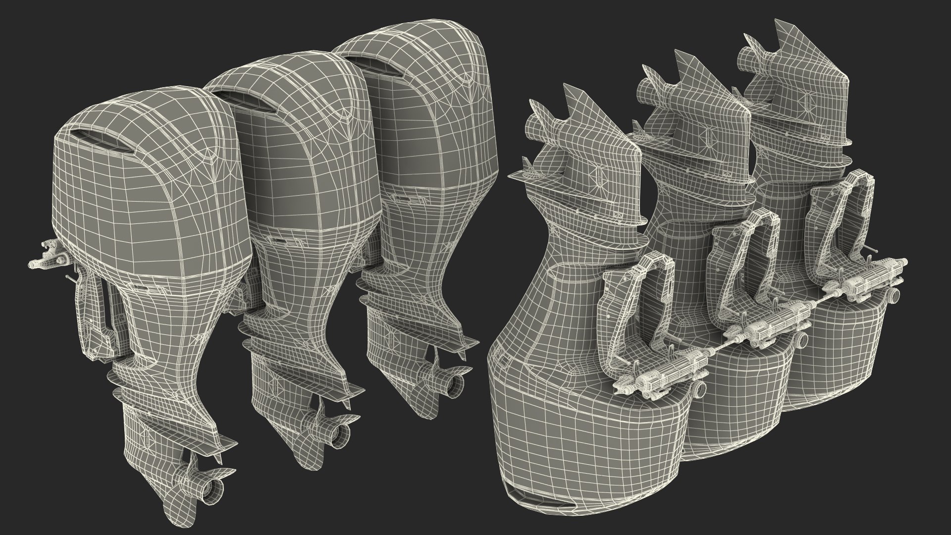 Triple Outboard Engine Set 3D https://p.turbosquid.com/ts-thumb/Lm/6bR2Sw/I3/triple_outboard_motors_0017/jpg/1774171517/1920x1080/fit_q87/ea5c91f7134a975ef50926145e2f93741726628a/triple_outboard_motors_0017.jpg