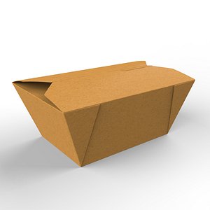Crafted Takeaway Container for Food Packaging Design 3D
