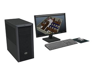 Computer Set 3D model