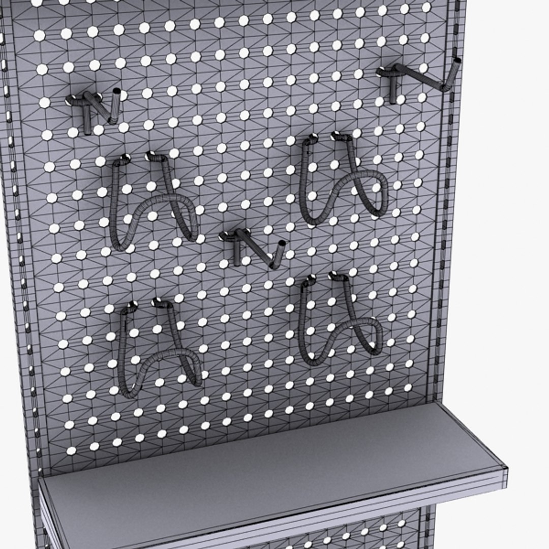3d Pegboard Rack