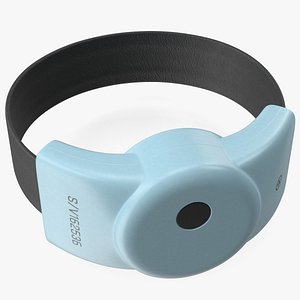 3D House Arrest Ankle Bracelet Blue model