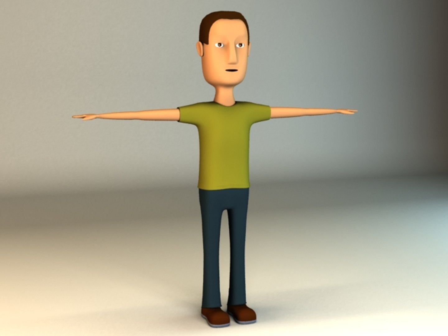 Man Cartoon 3d Max