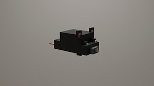 3D Voxel Low Polly Animal Mouse model