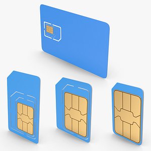 Blue Sim Cards Collection