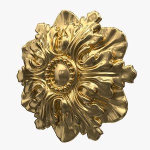 3D Ceiling Sockets Gypsum Plaster DR36