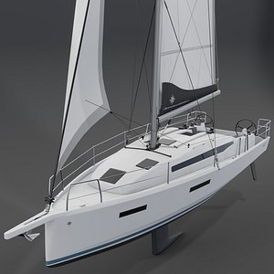 3D JEANNEAU Sun Odyssey 380  3D Yacht model model