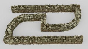 Country Style Walls Low-poly