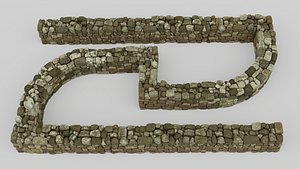 Country Style Walls Low-poly