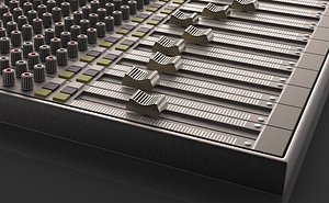 vintage analog mixer 3D model