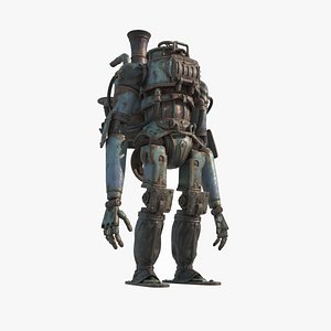 Steampunk robot 3D model