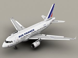 airbus a318 air france 3d model