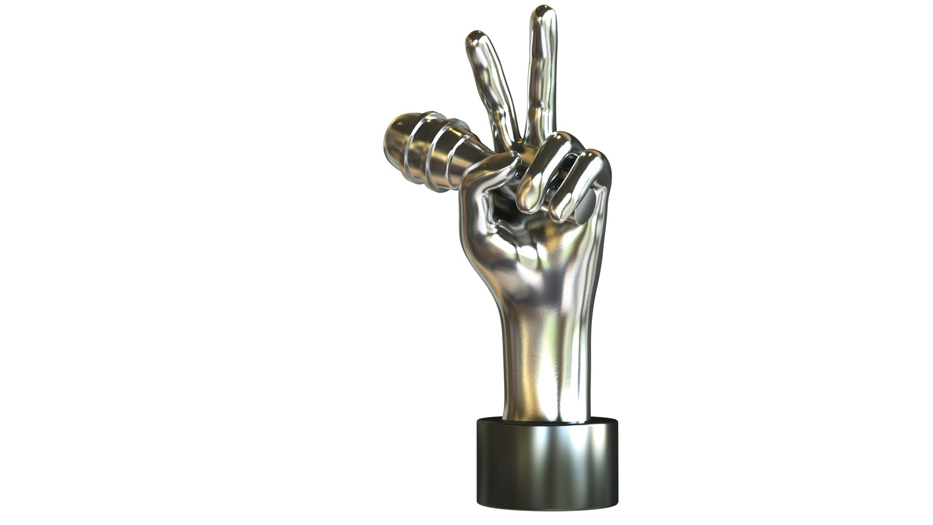 3D The Voice Hand Award - TurboSquid 1715993