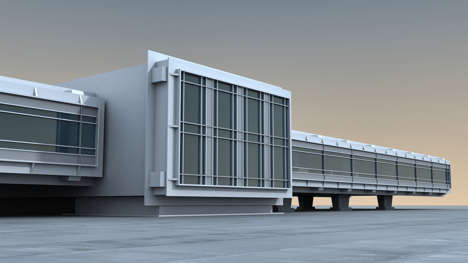 3D Model Future Building 023 - TurboSquid 2293602