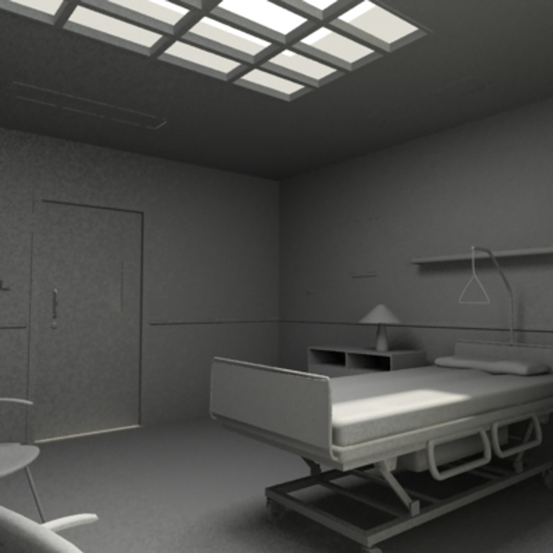 3ds max hospital bed room