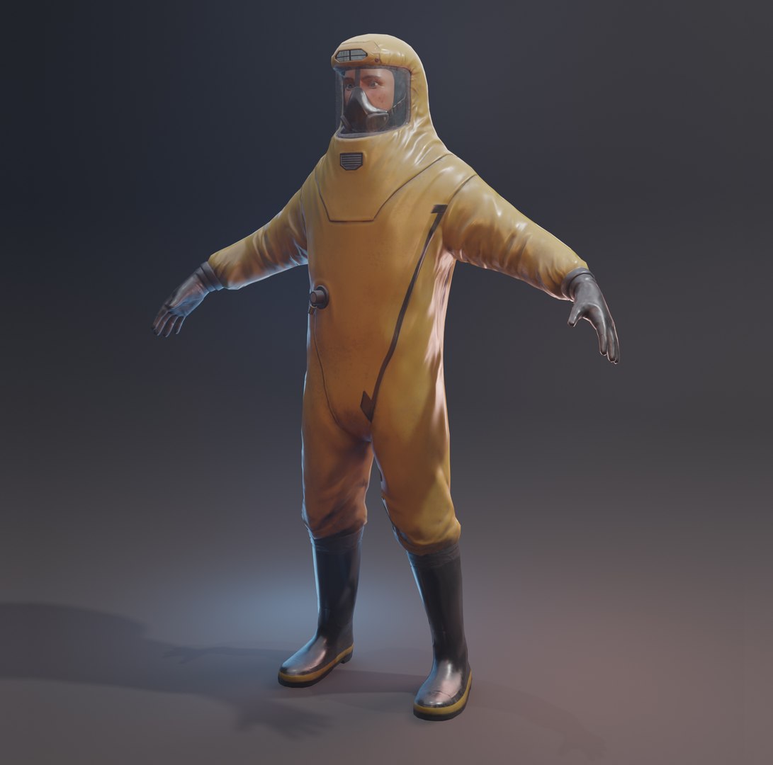 3D Game Ready Biohazard Suit Model - TurboSquid 1836981