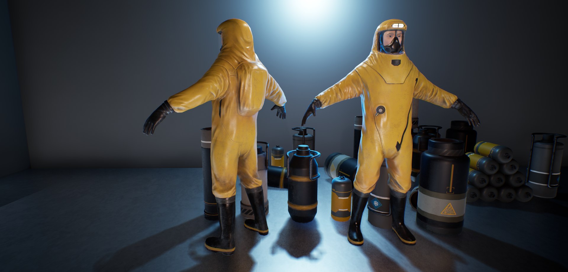 3D Game Ready Biohazard Suit Model - TurboSquid 1836981