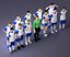 soccer team 3D