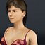 3d model of young female rigged underwear