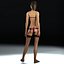 3d model of young female rigged underwear